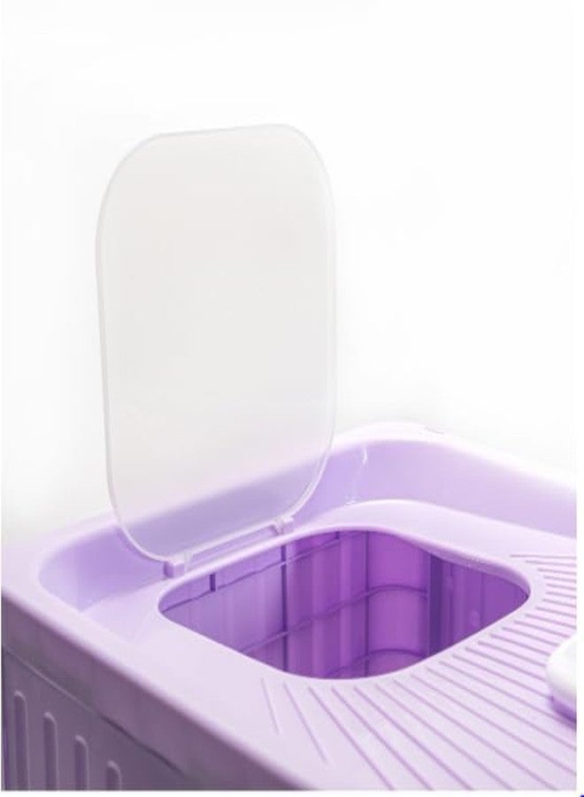 KittuPet صندوق فضلات القطط القابل للطي من كيتو بيت، صندوق فضلات مغلق وقابل للطي، صندوق فضلات كبير للقطط الكبيرة، صندوق فضلات كبير للقطط، مرحاض للقطط الكبيرة - Image 3